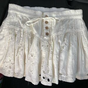 FP Movement by Free People White Mini Skirt